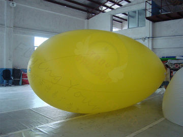Der gelbe aufblasbare Zeppelin-Helium-Ballon imprägniern für Sport im Freien