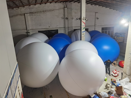 Kundengebundener aufblasbarer Werbungsballon 1m Dia For Trade Show Größe PVCs